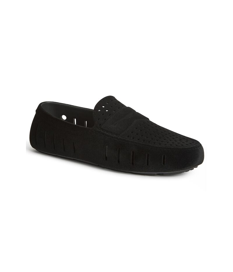 フローファ メンズ シューズ スリッポン・ローファー スエード Floafers Country Club Driver Faux Suede Black Vegan Sue ブラック