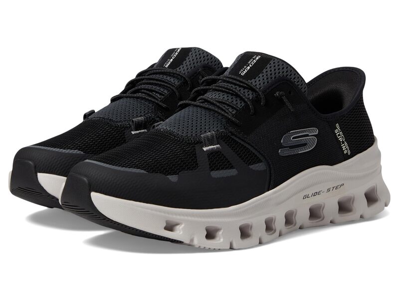 スケッチャーズ メンズ シューズ スニーカー SKECHERS Glide-Stepro Hands Free Slip-In Black 黒いこと