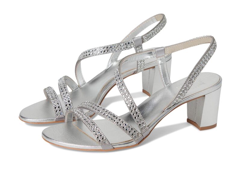 ナチュライザー レディース シューズ 踵 Naturalizer Vanessa3 Silver Satin しろがね色