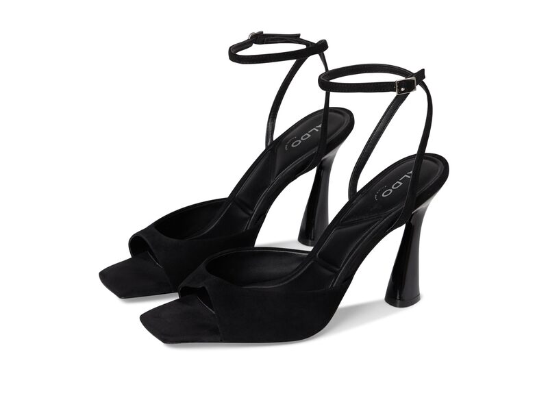 アルド レディース シューズ 踵 ALDO Valentyna Black 黒いこと レディース靴-ミュール