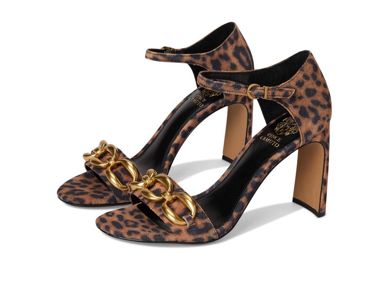 ヴィンスカムート レディース シューズ 踵 サンダル Vince Camuto Aurelia Chain Link Higheel Sandals Camel 駱駝