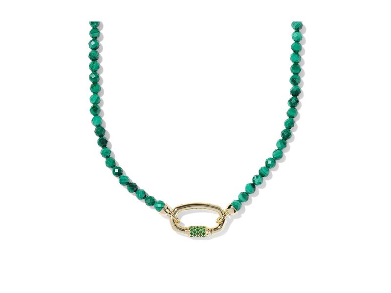 ケンドラスコット レディース アクセサリー ネックレス・チョーカー・ペンダントトップ レース Kendra Scott Emery Beaded Strand Necklace Gold Green Mala グリーン