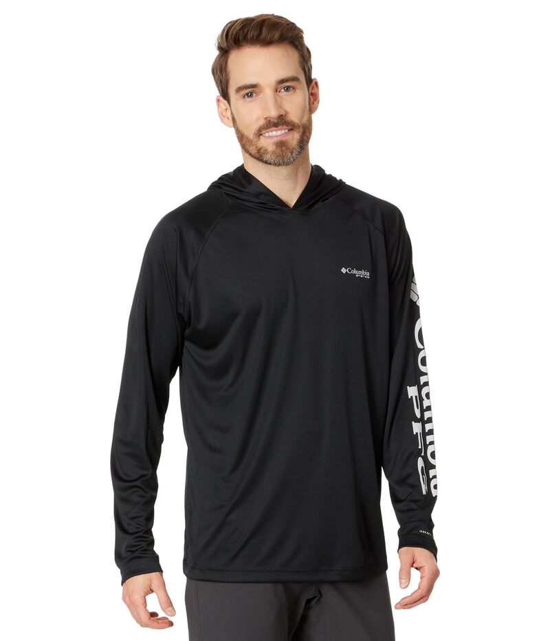コロンビア メンズ アウター パーカー・スウェット Columbia Terminal Tackle Hoodie Black/Cool Grey 黒いこと パーカー-トップス