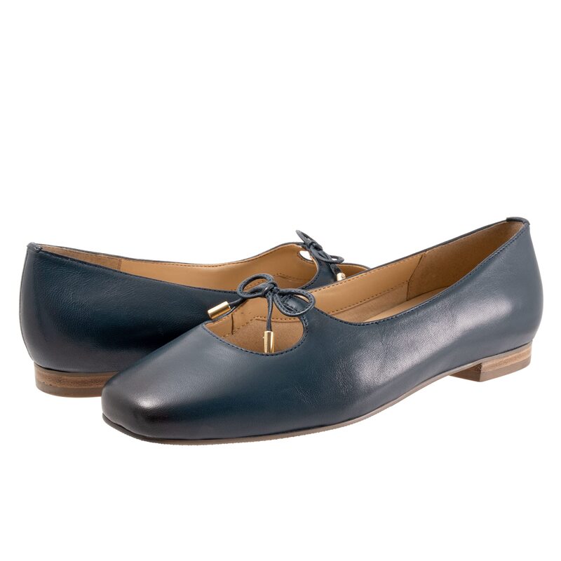 トロッターズ レディース シューズ サンダル Trotters Honesty Navy 米国海軍