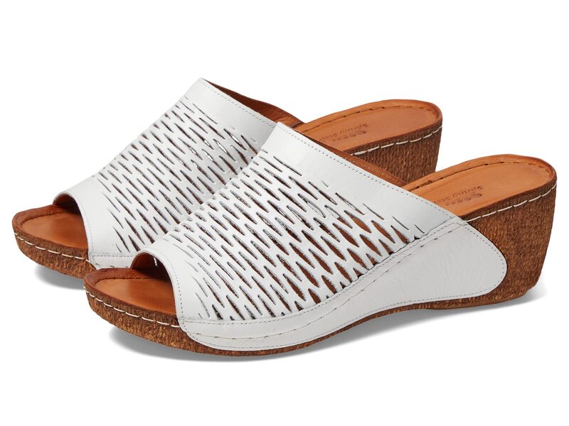 スプリングステップ レディース シューズ ヒール Spring Step Cunacena White ホワイト