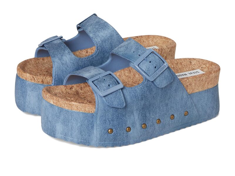 スティーブ マデン レディース シューズ 踵 Steve Madden Kali Blue Multi 青み
