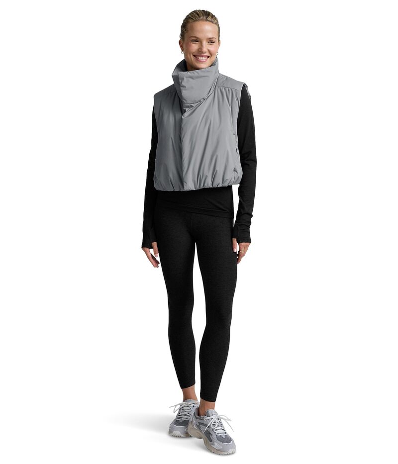 ビヨンドヨガ レディース アウター 厚地の外套 限りない Beyond Yoga Warm Upuffer Vestorm Gray 薄墨色