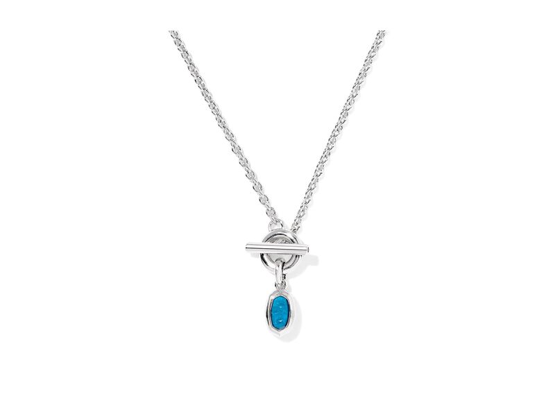 ケンドラスコット レディース アクセサリー ネックレス・チョーカー・ペンダントトップ ミニ レース Kendra Scott Minii Elisa Toggle Short Pendant Necklace Silver Variegat シルバー 13,285円