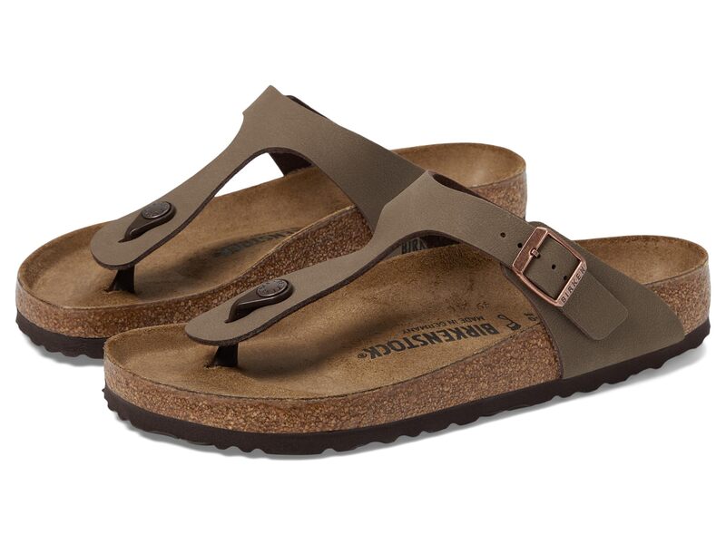 ビルケンシュトック レディース シューズ サンダル Birkenstock Gizeh - Birko-Flor \u0026 Birkibuc Mocha Birkibuc? モカ
