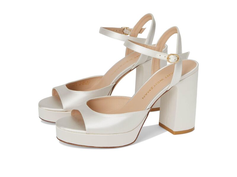スチュアート ワイツマン レディース シューズ 踵 プラットホーム Stuart Weitzman Dayna II Platform Cream 皮膚軟化剤
