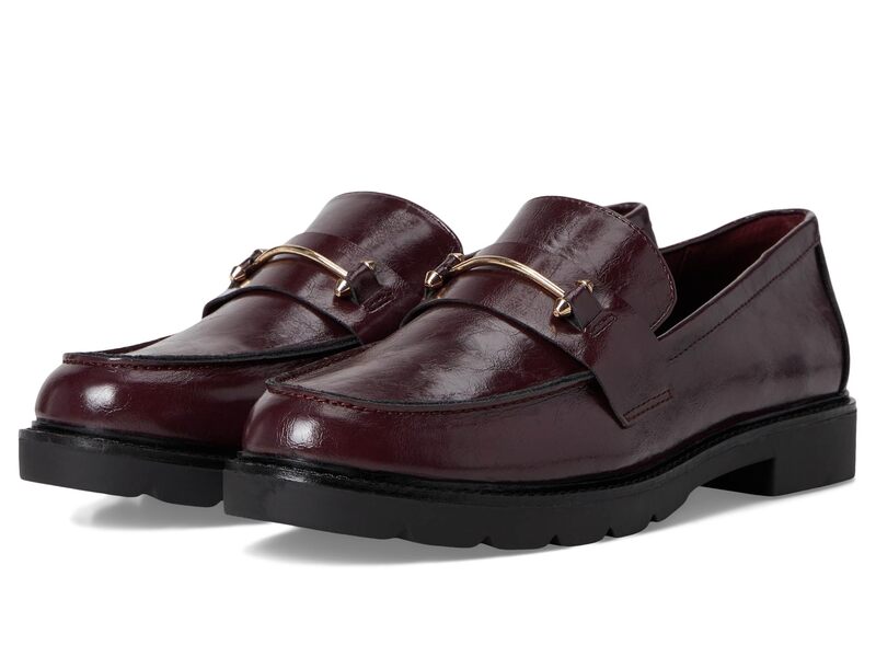 アンクライン レディース シューズ スリッポン・ローファー Anne Klein Emme Wine Crinkle ブドウ酒 レディース靴-靴