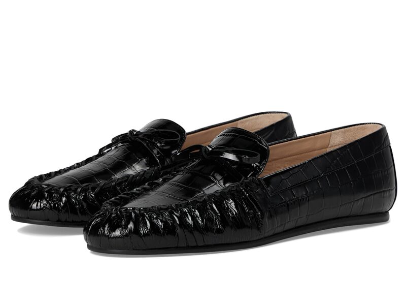 スチュアート ワイツマン レディース シューズ スリッポン・ローファー Stuart Weitzman Britt Bow Loafer Black 黒いこと
