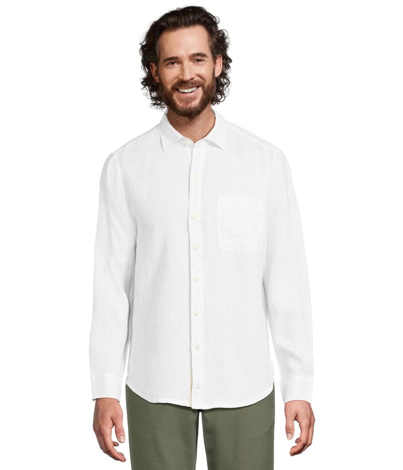 トッミーバハマ メンズ トップス シャツ Tommy Bahama Long Sleeve Paradise Breezer White ホワイト