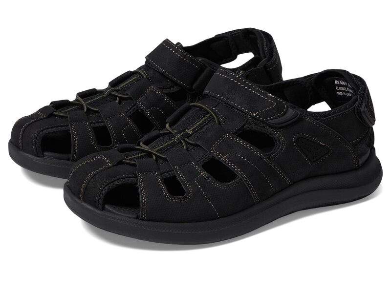 ノンブッシュ メンズ シューズ サンダル Nunn Bush Rio Vista Fisherman Sandal Black ブラック