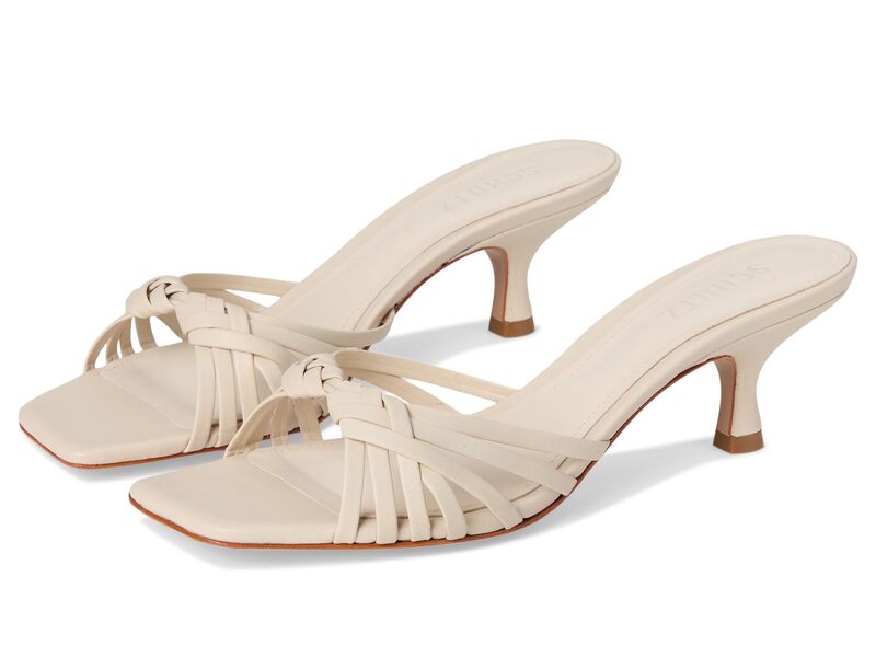 シュッツ レディース シューズ 踵 Schutz Tara Mule Mid Sugar White 白いこと