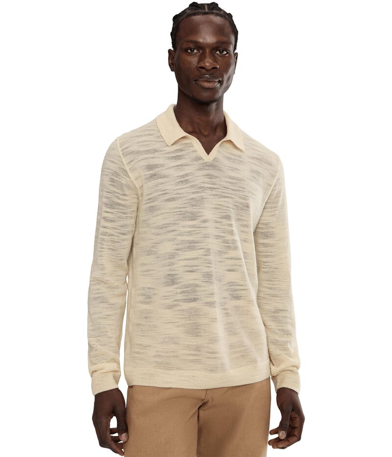 ジョンバルベイトス メンズ アウター ニット・セーター ポロシャツ John Varvatos Luciano Polo Y2603R25 Salt