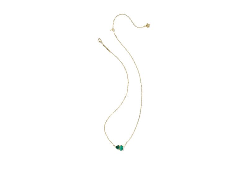 ケンドラスコット レディース アクセサリー ネックレス・チョーカー・ペンダントトップ レース Kendra Scottatum Short Pendant Necklace Gold Green Mix グリーン
