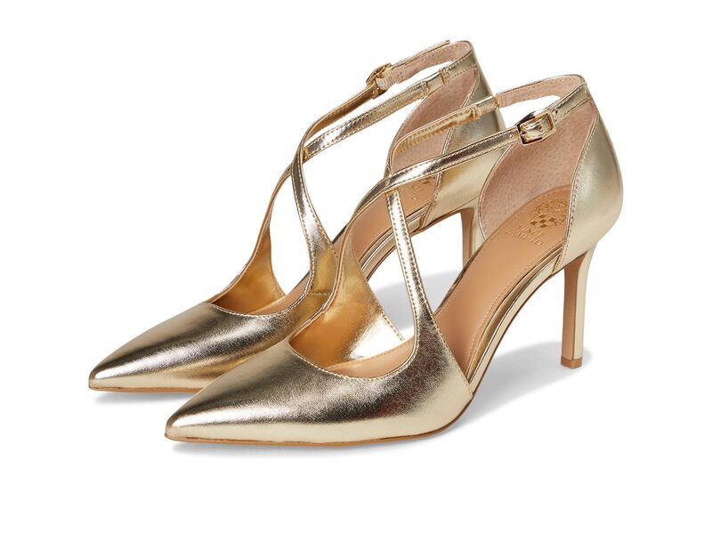 ヴィンスカムート レディース シューズ 踵 Vince Camuto Noreta Higheel Pump Egyptian Gold ゴールド