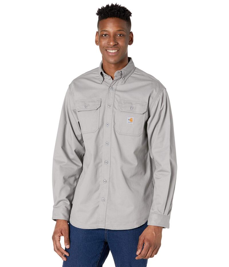 カーハート メンズ トップス シャツ Carhartt Flame-Resistant (FR) Classic Twill Shirt Gray グレー