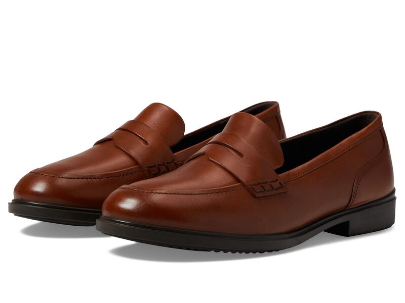 エコー レディース シューズ スリッポン・ローファー ECCO Dress Classic 15 Penny Loafers Cognac