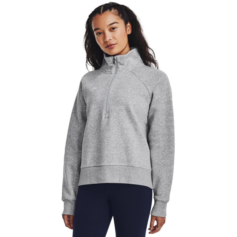 アンダーアーマー レディース アウター パーカー・スウェット フリース Under Armourival Fleece 1/2 Zip Mod Gray Light 薄墨色