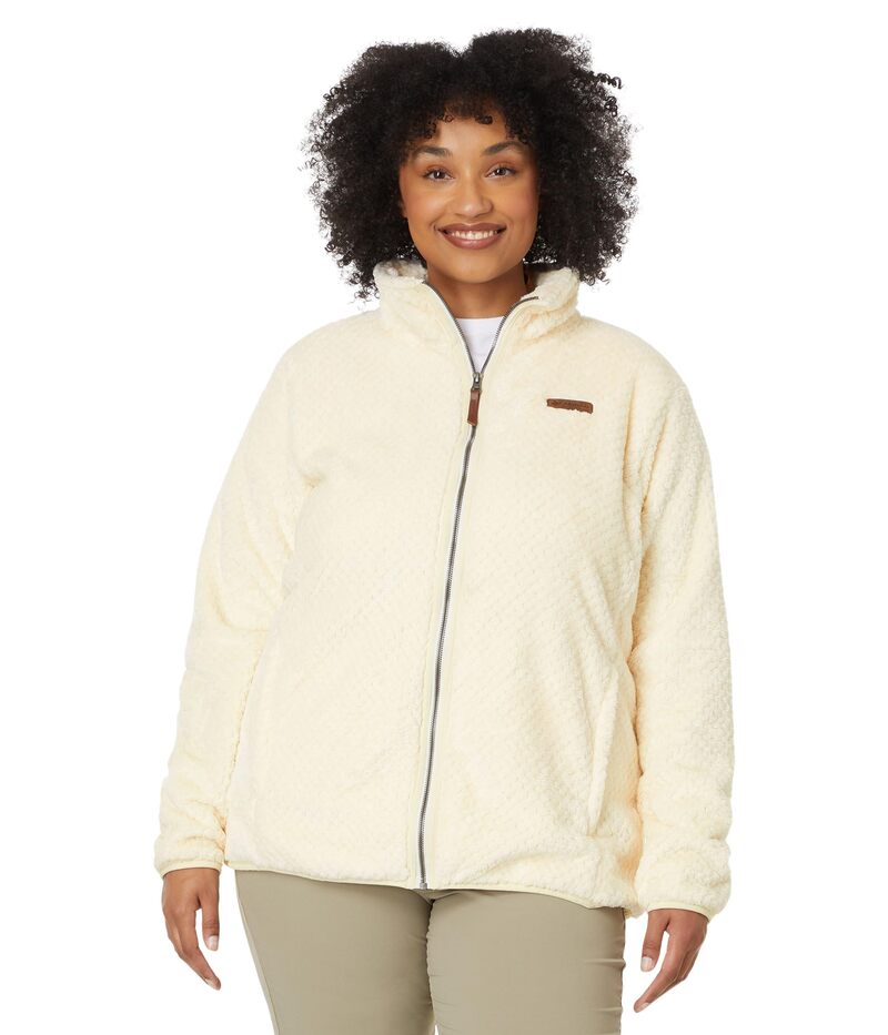 コロンビア レディース アウター コート プラスサイズ Columbia Plusize Fire Side II Sherpa Full Zip Chalk チョーク