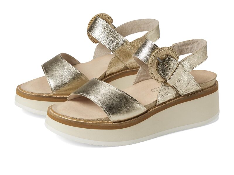 ナオト レディース シューズ 踵 縮緬 Naot Crepe Radiant Gold Le ゴールド