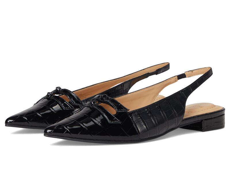 バンドリーノ レディース シューズ サンダル Bandolino Aleeza Black Croco 黒いこと