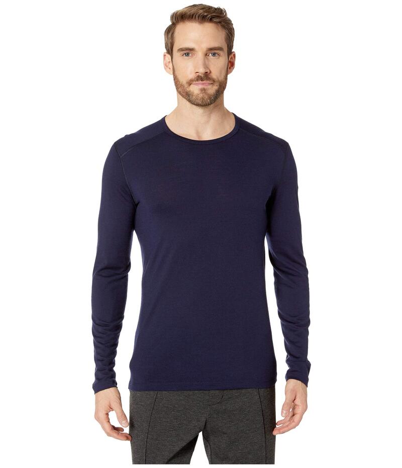 アイスブレーカー メンズ トップス シャツ Icebreaker Oasis Mid-Weight Merino Long Sleeve Crewe Midnight Navy 1 ネイビー