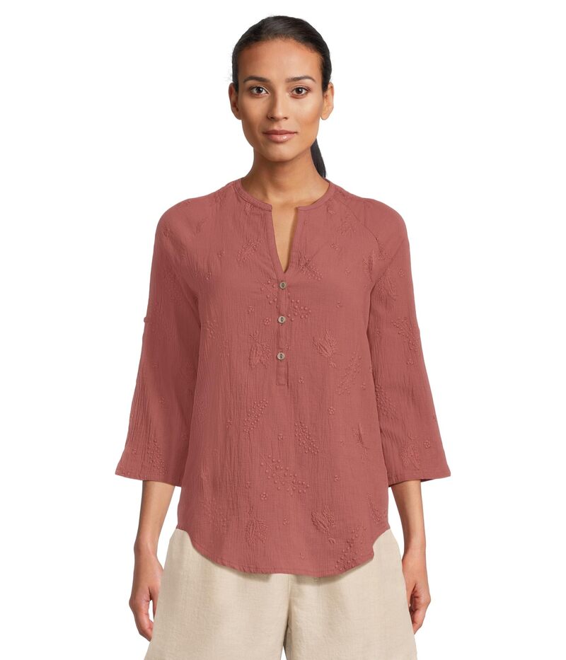 ロイヤルロビンズ レディース トップス シャツ Royal Robbins Oasis Tunic II 3/4 Sleeve Wild Rhubarb