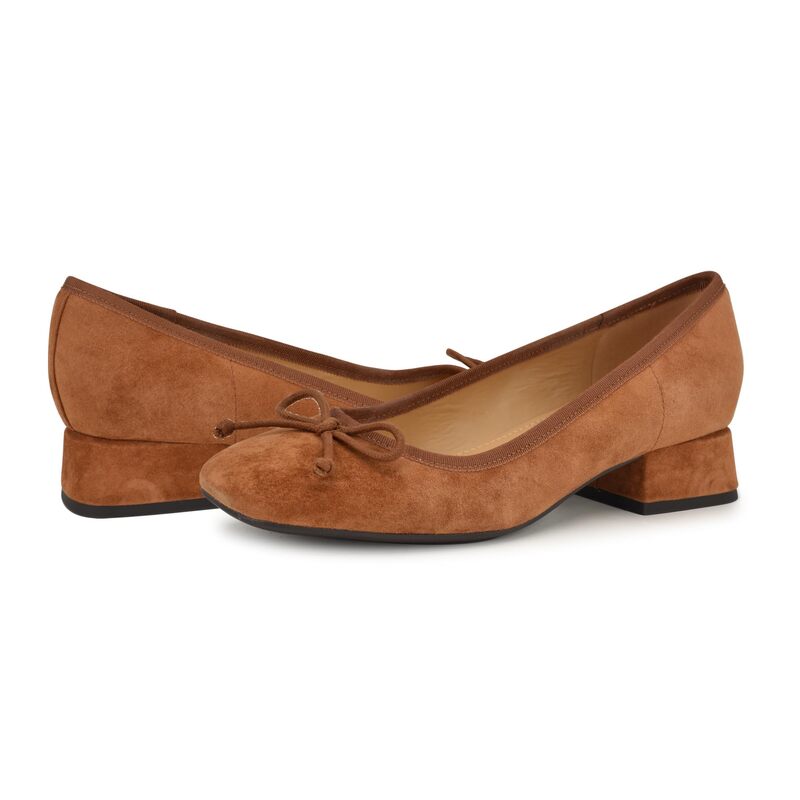 ナインウェスト レディース シューズ ヒール Nine West Saruh Cognac Suede