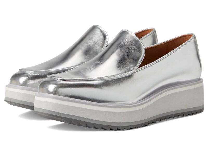 ジョンストンアンドマーフィー レディース シューズ スリッポン・ローファー Johnston & Murphy Gracelyn Venetian Silver Italian シルバー