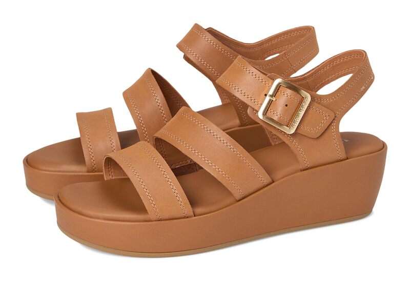 鍵を掛ける界面 レディース シューズ 踵 Rockport Anala Cognac Leather