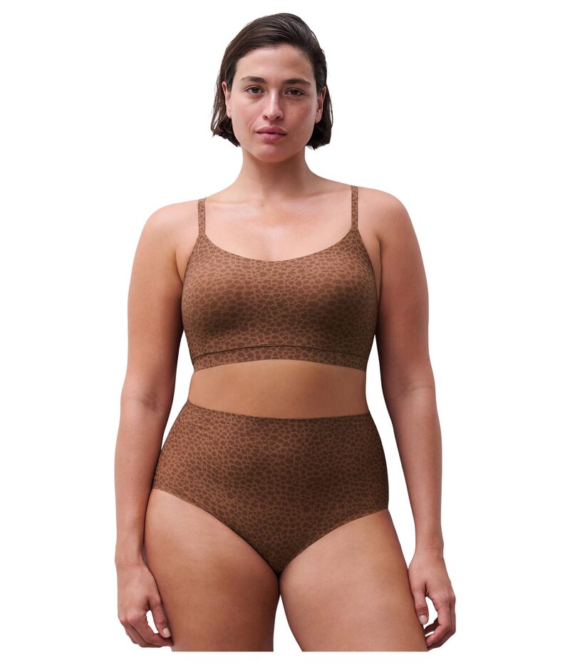 シャントル レディース アンダー御召しもの ズボン下 Chantelle Soft Stretch Full Brief Wild Brown 赤銅色