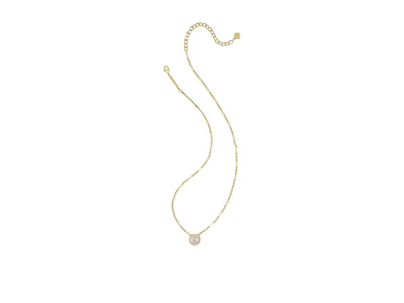 ケンドラスコット レディース アクセサリー ネックレス・チョーカー・ペンダントトップ レース Kendra Scott Bella Short Pendant Necklace Gold White CZ ホワイト