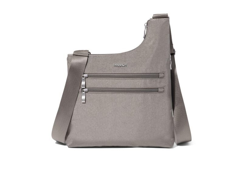 バッガリーニ レディース 御徒面子 Baggallini Drift Slim Crossbody Sterling Shimme