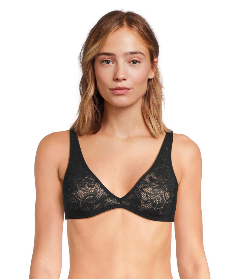 エバージェイ レディース アンダーウェア ブラジャー Eberjey Soft Stretch Bralette Black ブラック