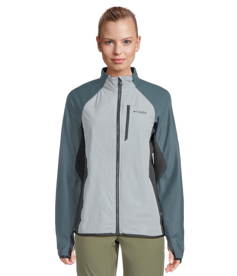 コロンビア レディース アウター 厚地の外套 Columbiarcticrest Hybrid Full Zip Crushed Blue/Ev 青み