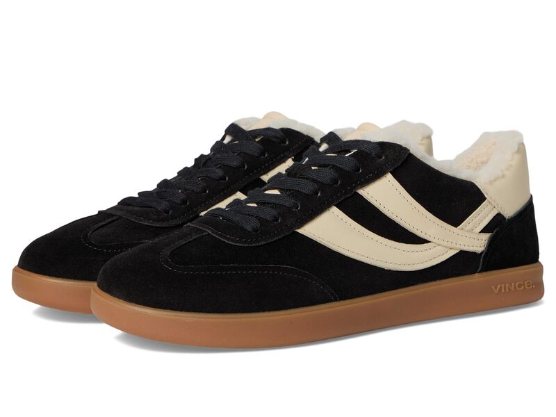 ヴィンス レディース シューズ スニーカー スピード競技 Vince Oasishearling Lace-up Shoes Black 黒いこと