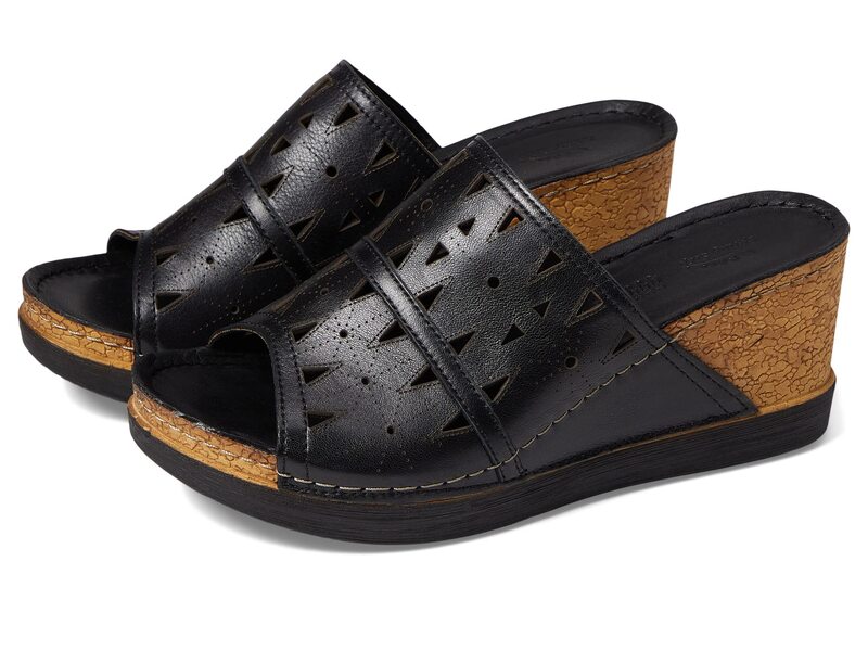 スプリングステップ レディース シューズ ヒール Spring Step Fusawedge Black ブラック