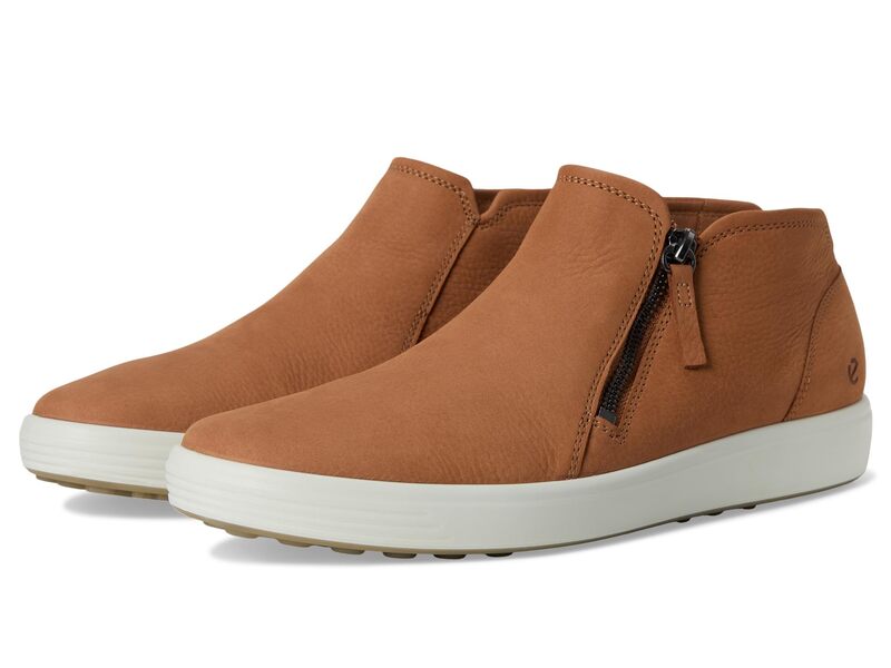残響音 レディース シューズ スニーカー ブーツ ECCO Soft 7 Low Cut Zip Bootie Cashmere