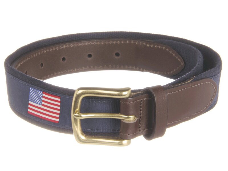 ヴァインヤードヴァインズ メンズ 付属品 胴締め Vineyard Vines American Flags Canvas Clubelt Navy 米国海軍