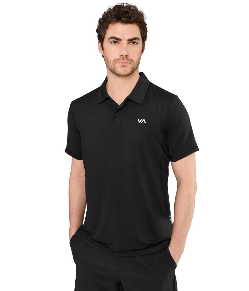 ルーカ メンズ トップス シャツ RVCA Sport Vent Polo Black 2 ブラック