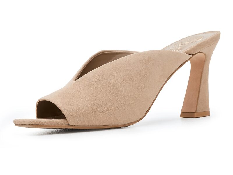 ヴィンスカムート レディース シューズ 踵 Vince Camuto Galeni Peep Toe Higheel Mule Tortilla