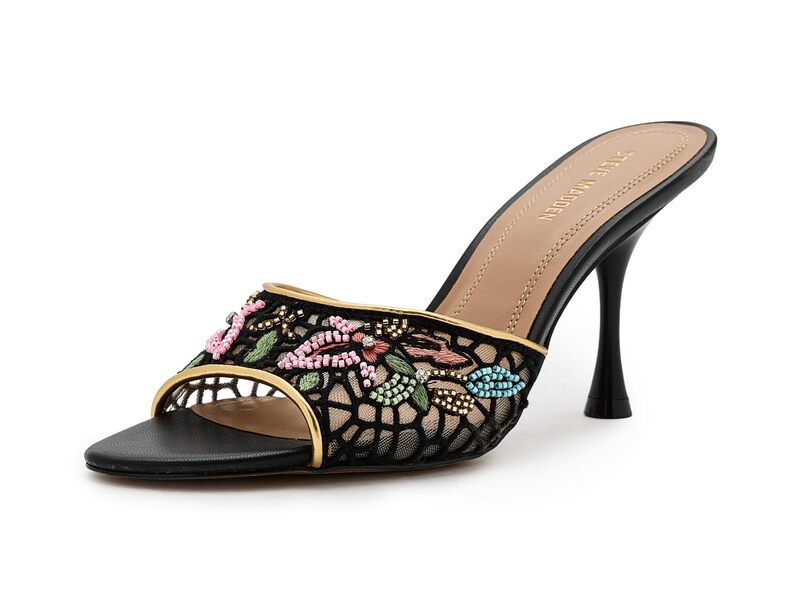 スティーブ マデン レディース シューズ 踵 Steve Madden Santi Black Multi Mes 黒いこと