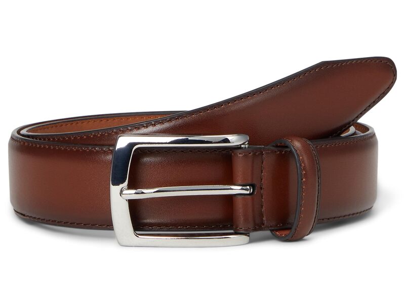 ジョンストンアンドマーフィー メンズ 付属品 胴締め Johnston \u0026 Murphy Feather Edge Belt Mahogany