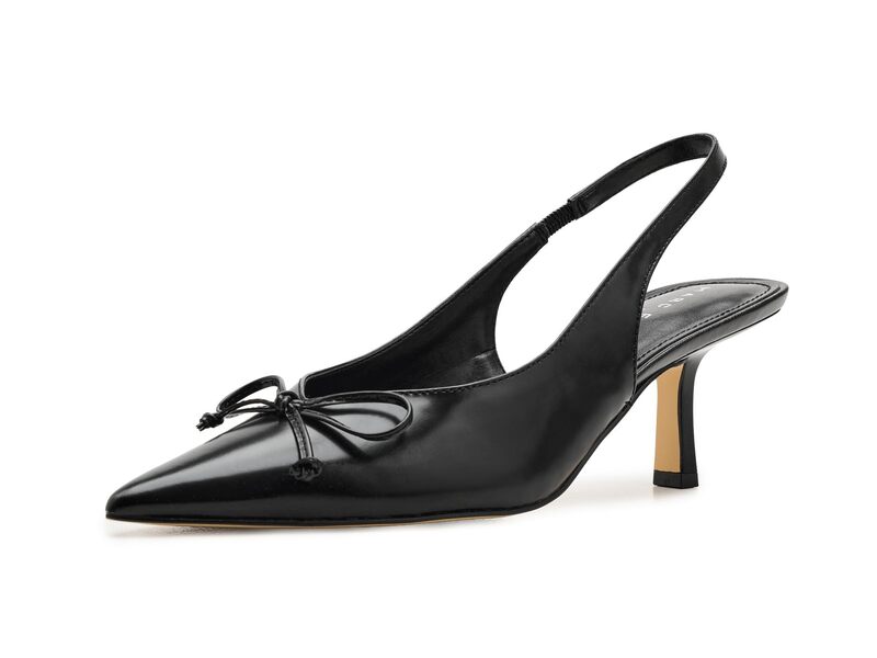 目じるし・フィッシャー レディース シューズ 踵 Marc Fisher LTD Gretel Black Leather 黒いこと