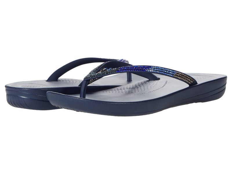フィットフロップ レディース シューズ サンダル FitFlop Iqushion Ombre Sparkle Flip-Flops Midnight Navy ネイビー