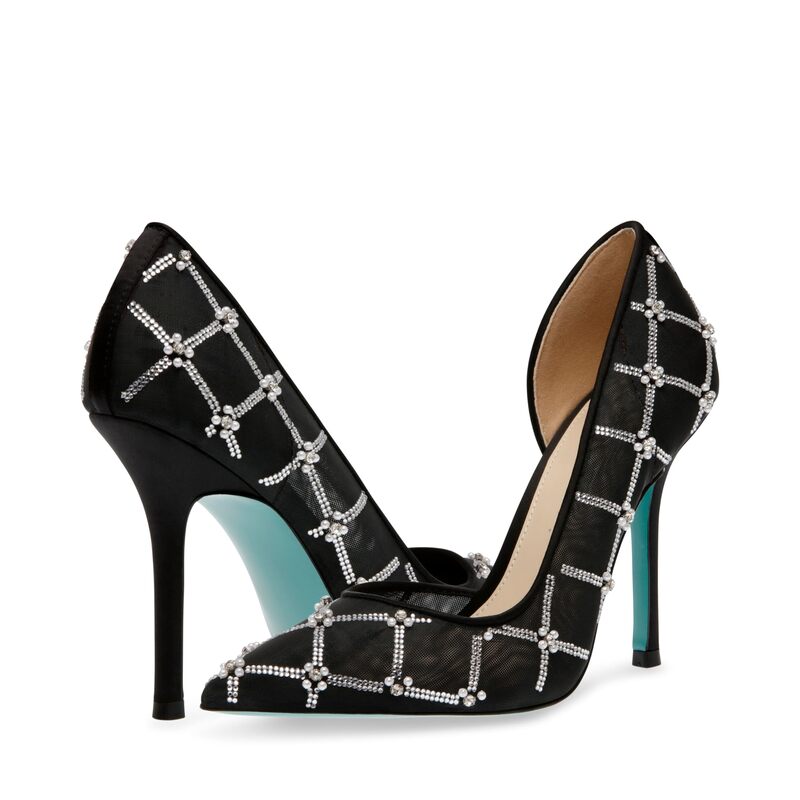 ブルーバイベトシージョンソン レディース シューズ 踵 Blue by Betsey Johnson Cruze Black 黒いこと