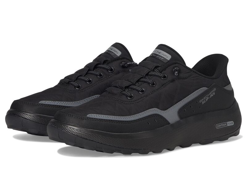 スケッチャーズ メンズ シューズ スニーカー SKECHERS Urban Explore Cozy Fit Hands Free Slip-インチ Black/Charcoal 黒いこと
